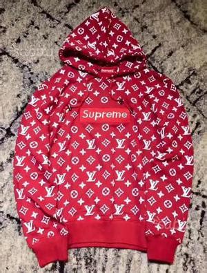 articolo b4142 felpa louis vuitton x supreme, mancano etichette